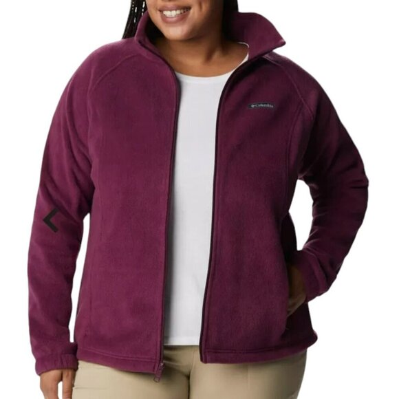 Columbia Jackets & Blazers - Columbia Plus Benton Springs Full Zip Fleece - Marionberry - 2X